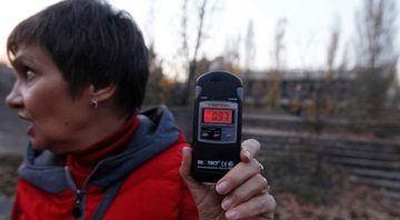 Medição do nível de radiação em Chernobyl - Getty Images