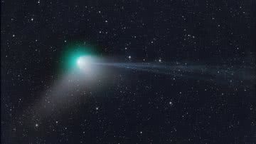 Foto do cometa C/2022 E3 (ZTF), que vai ser visível no Brasil essa semana - Divulgação/Twitter/@Komet123Jager/02.02.2023
