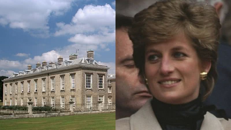 Althorp House e Lady Diana - Divulgação/Wikimedia Commons/Andrew Walker (walker44)  / Getty Images