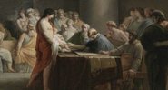 Pintura do século 18 que imagina o suposto ritual espartano - Domínio Público