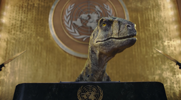 Tiranossauro animado é o novo orador da ONU em vídeo divulgado - Reprodução / ONU