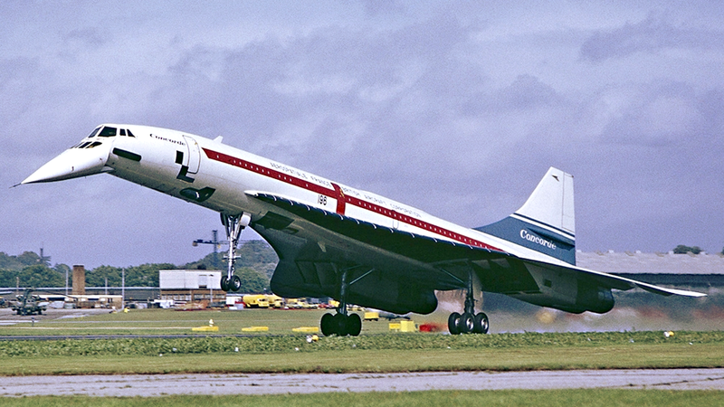 Concorde no Aeroporto de Farnborough, 7 de setembro de 1974 - Wikimedia Commons