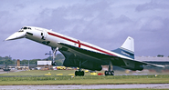 Concorde no Aeroporto de Farnborough, 7 de setembro de 1974 - Wikimedia Commons