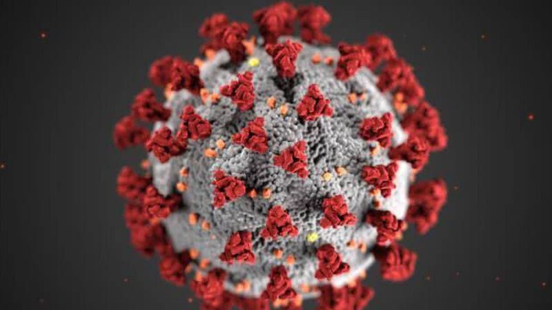 Representação artística do novo coronavírus - Divulgação/Pixabay