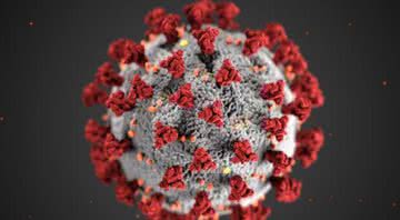 Representação artística de novo coronavírus. - Divulgação/Pixabay