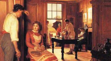 Pintura representando flerte durante a Era Vitoriana - Wikimedia Commons
