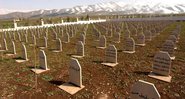 Milhares de túmulos de vitimas em Halabja - Getty Images