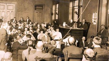 Fotografia do julgamento de Leo Frank - Walter Frank Winn / Wikimedia Commons
