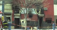 Fotografia da fachada do clube na manhã seguinte do incêndio - Divulgação / NY Daily News