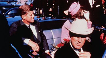 JFK no carro presidencial antes de seu assassinato - Bettmann Archive