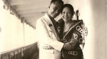 Aurora e seu marido, Manuel Quezon - Domínio Público, via Wikimedia Commons