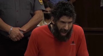Nicolás Pereg miando durante julgamento - Divulgação/YouTube/SBT News