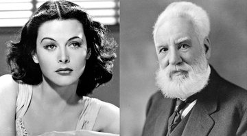 Hedy Lamarr a Alexander Graham Bell, respectivamente - Creative Commons