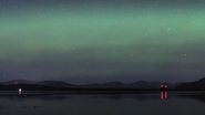 Avistamento da aurora boreal em Oban, cidade da Escócia - Reprodução/Dr. Alasdair O'Dell/The Telegraph