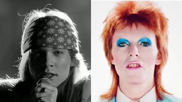 Axl Rose e David Bowie - Divulgação/Youtube/David Bowie /  Guns N' Roses