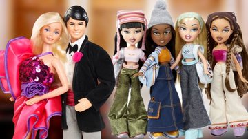 Montagem entre Ken e Barbie com as Bratz - Divulgação / Mattel / MGA