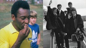 Montagem mostrando Pelé e os Beatles - Getty Images