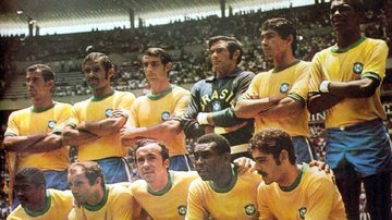 Seleção Brasileira na Copa de 1970 - Domínio Público via Wikimedia Commons