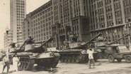 Registro feito em 1964 mostra tanques no Rio de Janeiro - Arquivo Nacional