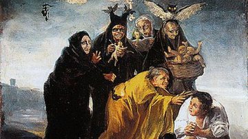 'El Aquelarre', quadro do pintor espanhol Francisco de Goya que retrata bruxas - Foto por Museo Lázaro Galdiano pelo Wikimedia Commons