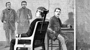 Ilustração mostrando execução em cadeira elétrica - Domínio Público/ Creative Commons/ Wikimedia Commons