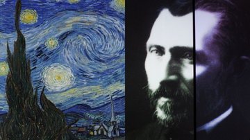 'A Noite Estrelada', de Van Gogh (à esq.) e retrato do pintor (à dir.) - MoMA The Museum of Modern Art, via Wikimedia Commons / Getty Images