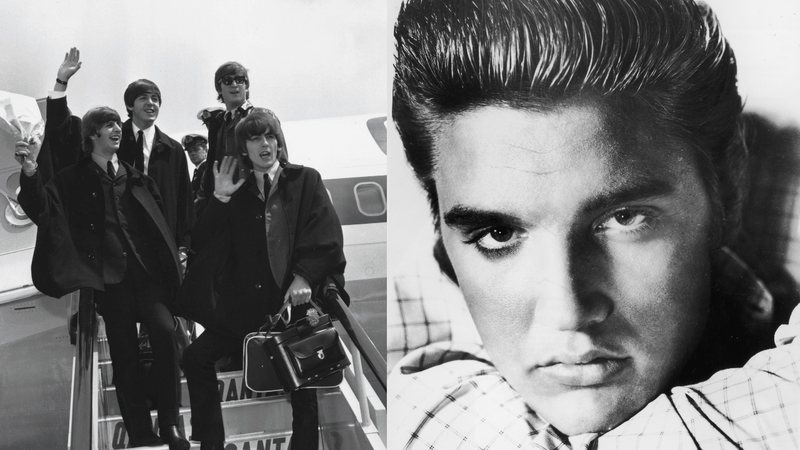 Elvis e Beatles em montagem - Getty Images
