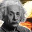 Montagem com Einstein, carta Einstein-Szilárd e bomba da Operação Trinity
