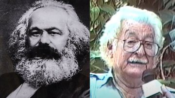 Á esquerda imagem de Karl Marx e à direita imagem de Burle Marx - Getty Images e Reprodução / Vídeo
