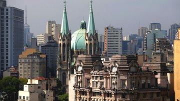 Centro de São Paulo em fotografia panorâmica - Getty Images