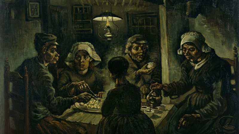 “Os Comedores de Batatas” (1885), de Vincent Van Gogh - Divulgação/Van Gogh Museum