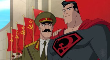 Imagem divulgada pela DC Comics do filme animado inspirado na HQ "Superman — Entre a Foice e o Martelo" - Divulgação
