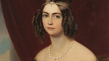Retrato de D. Amélia, a segunda imperatriz do Brasil - Domínio Público