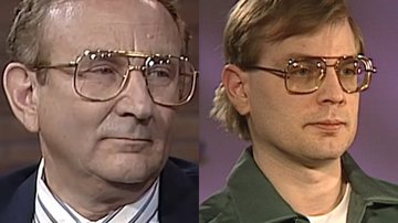 Lionel e Jeffrey Dahmer durante entrevistas - Reprodução/Vídeo