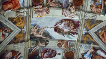 Parte do teto da Capela Sistina, no Vaticano - Getty Images