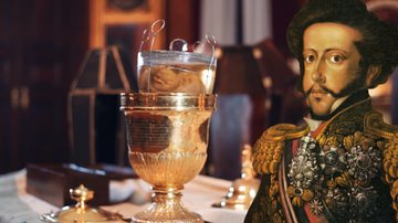 O coração de Dom Pedro I e uma pintura do imperador - Divulgação/YouTube/Irmandade da Lapa e Domínio Público