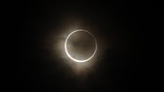 Fotografia de eclipse solar anular em andamento no Japão, em 2012 - Getty Images