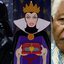 Os personagens Darth Vader, da saga 'Star Wars' e a Rainha Má, de 'A Branca de Neve e os Sete Anões', e o ex-presidente da África do Sul, Nelson Mandela