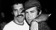 Os amigos Freddie Mercury e Elton John - Divulgação