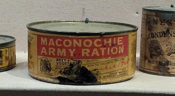 Exemplar do ensopado Maconochie no Museu Imperial da Guerra, em Londres - Mx. Granger via Wikimedia Commons