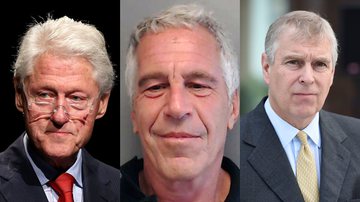 O ex-presidente Bill Clinton, Jeffrey Epstein e o príncipe Andrew - Getty Images