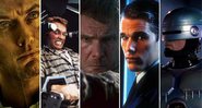 Cenas dos filmes Contágio, Total Recall, Blade Runner, Gattaca e RoboCop - Divulgação