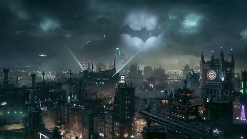 Representação de Gotham do Batman - Divulgação / Batman Arkham Knight - Gameplay Trailer