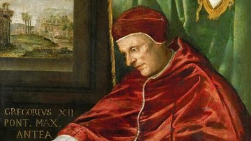 Retrato do papa Gregório 12 - Domínio Público via Wikimedia Commons