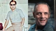 O assassino Alfredo Ballí e o icônico vilão do terror, Hannibal Lecter, interpretado por Anthony Hopkins em 'O Silêncio dos Inocentes' (1991) - Divulgação / Reprodução/Orion Pictures