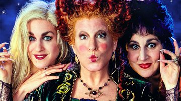 Bette Midler, Sarah Jessica Parker e Kathy Najimy no pôster de 'Abracadabra' - Divulgação / Disney