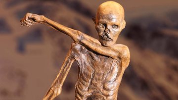 Múmia de Ötzi, o "homem de gelo" - Divulgação/Discover Magazine
