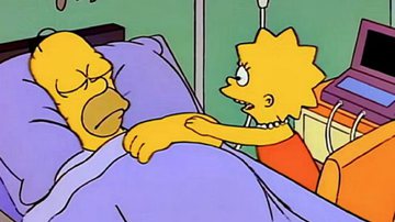 Cena em que Homer está em coma - Reprodução