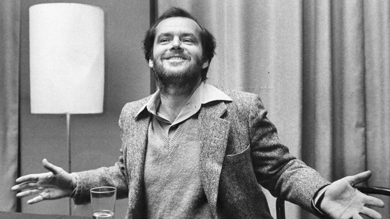 Fotografia de Jack Nicholson, em meados da década de 1970 - Divulgação