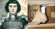Pintura que mostra Joana D'arc e os falsos restos mortais - Getty Images e Divulgação/Nature